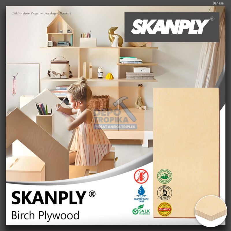 SKANPLY® - Birch Plywood | Plywood Mewah, 100% Birch Plywood Asli Skandinavia