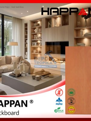 HAPPAN® - Blockboard | Blockboard Kuat Gigit Sekrup, Anti-Rayap