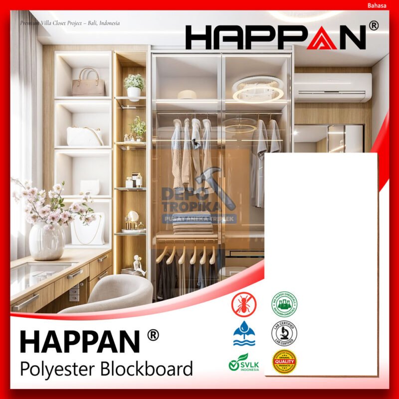 HAPPAN® - Polyester Blockboard | Blokmin Terbaik ‘Best Seller No. 1’