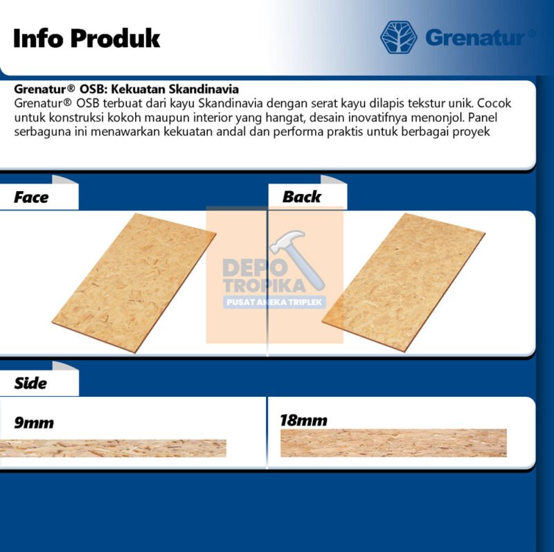 Page-2 Grenatur® - OSB (Oriented Strand Board) | Tren Bahan Arsitek Terbaru, 100% OSB Asli Skandinavia