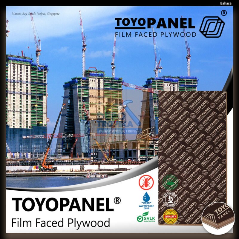 TOYOPANEL® - Film Faced Plywood | Triplek Film Phenolic Cor 2 Muka, Digunakan Berulang 8~10x!