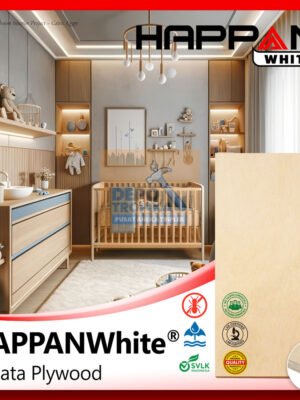 HAPPANWhite® – Falcata Plywood | Triplek Terpopuler di Indonesia! Permukaan Rata & Halus, Core Padat & Penuh