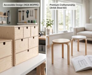 Kursi Stool 60 Artek dari birch plywood bending khas Skandinavia